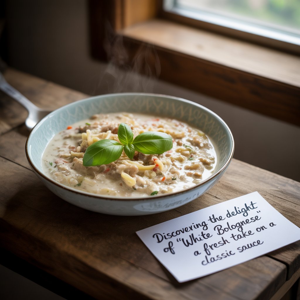 white bolognese