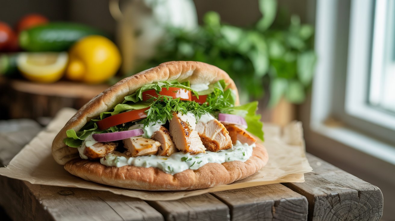 chicken pita