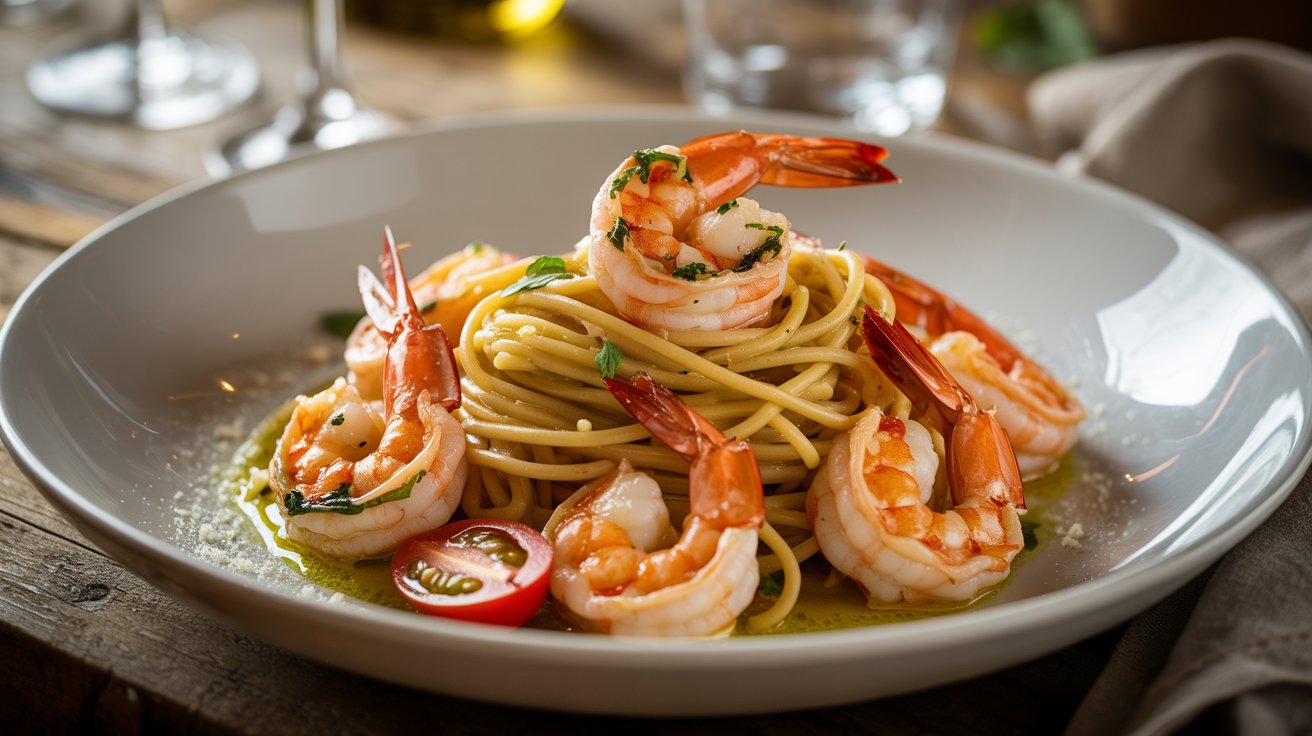 shrimp linguine