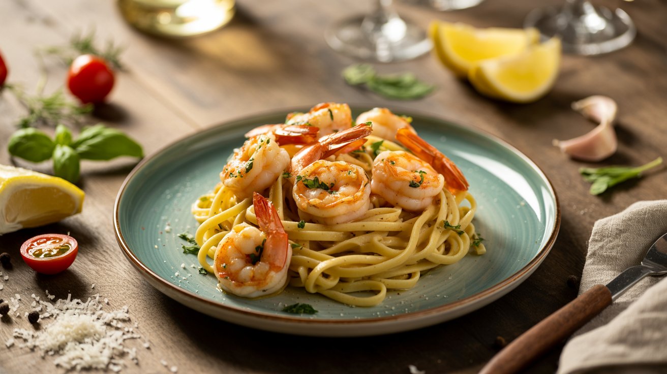 shrimp linguine